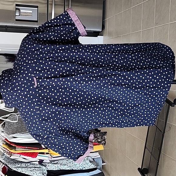 Navy blue/burgundy short sleeve  dress shirt - Picture 4 of 4